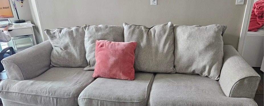 Comfortable Three-Cushion Couch thumbnail