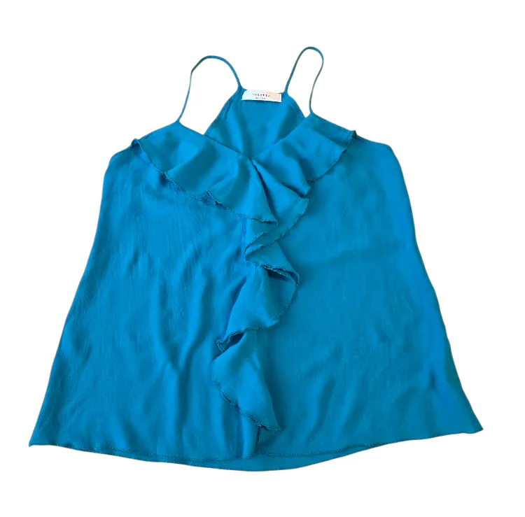 Rosette by Be Cool Teal Tank Top Small thumbnail