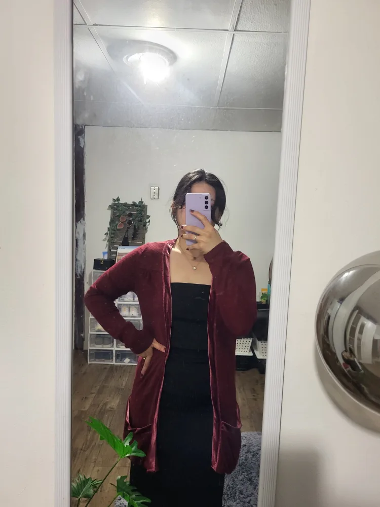 Costa Blanca Burgundy Cardigan thumbnail