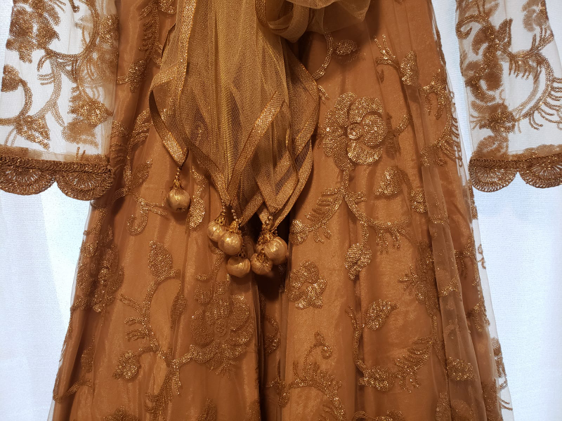 Golden Embroidered Gown - photo 4