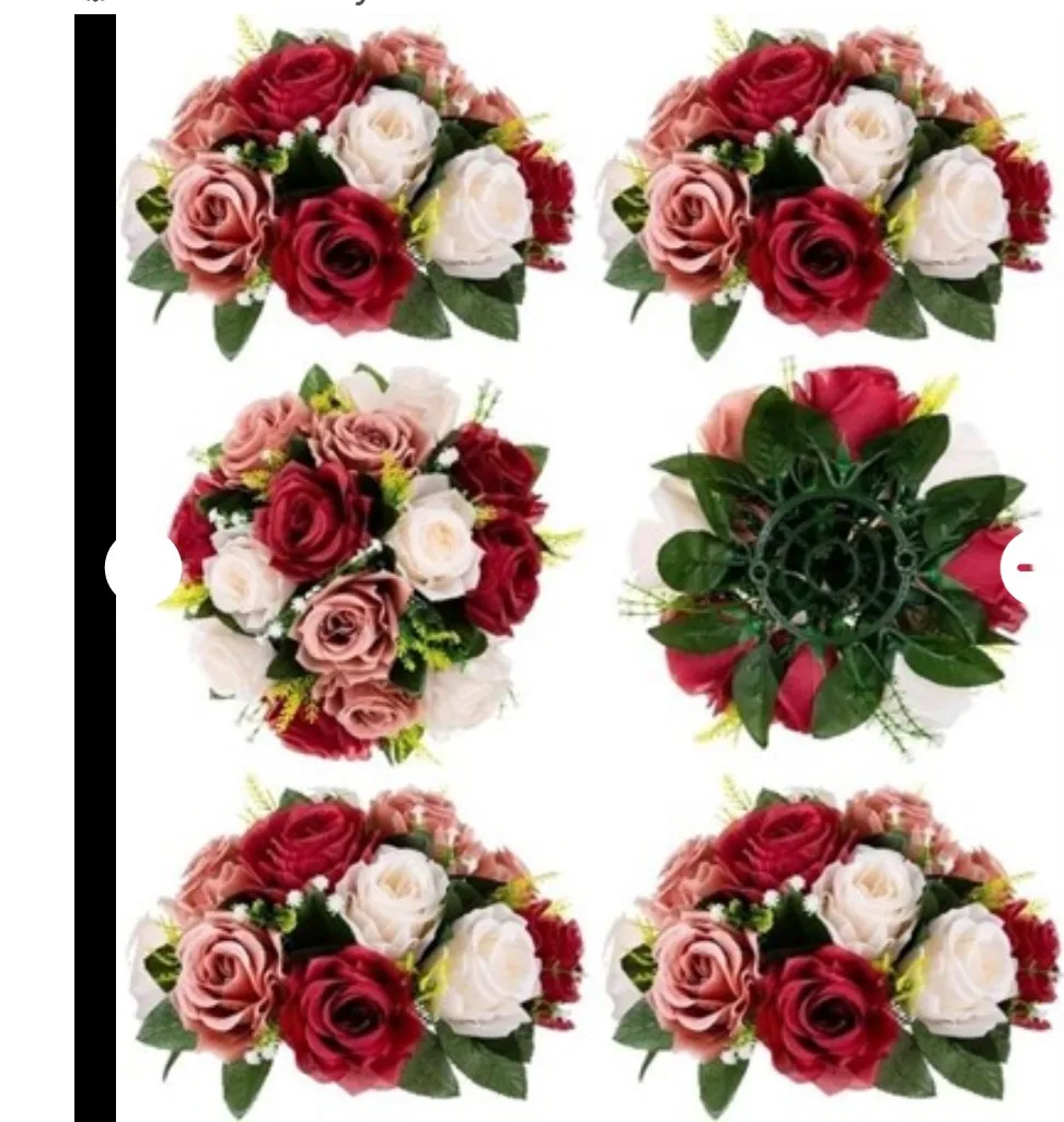 New Flower Balls Wedding Rose Centerpieces – 1 Set = 6 Balls thumbnail