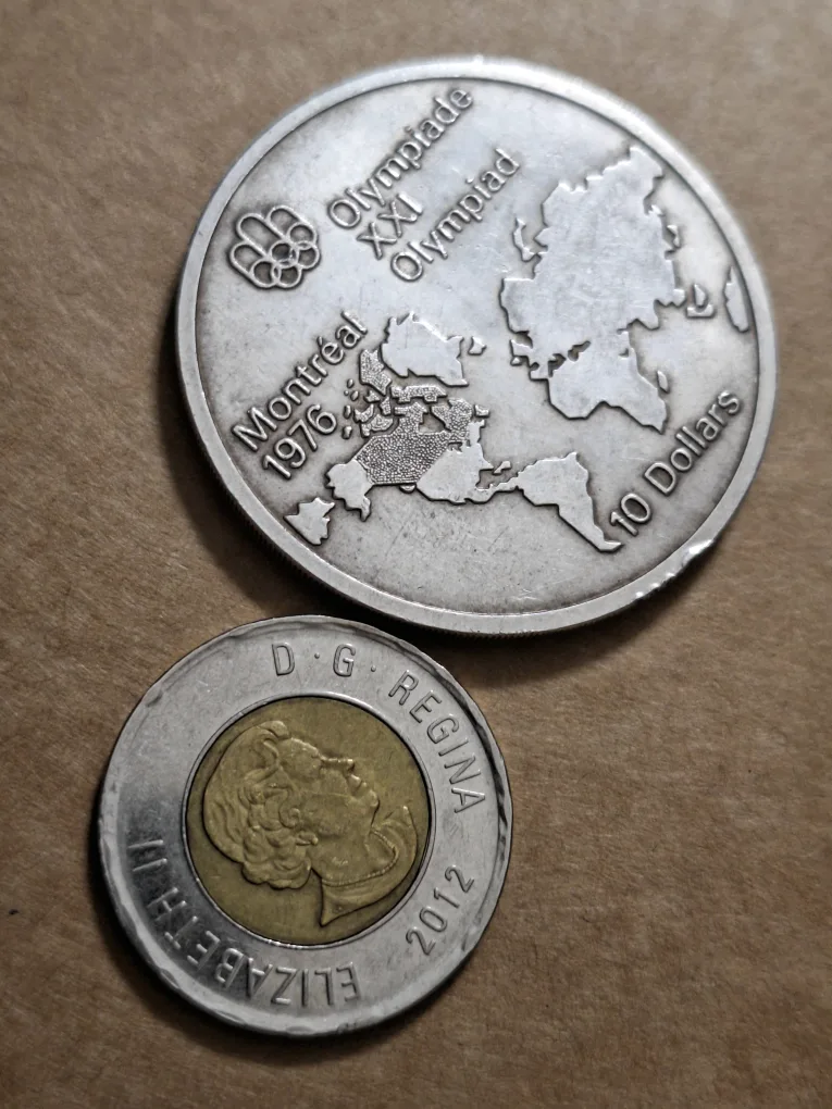 BELOW SPOT PRICE !  Silver 1976 Montreal Olympics $10 Coin image indicator(3)