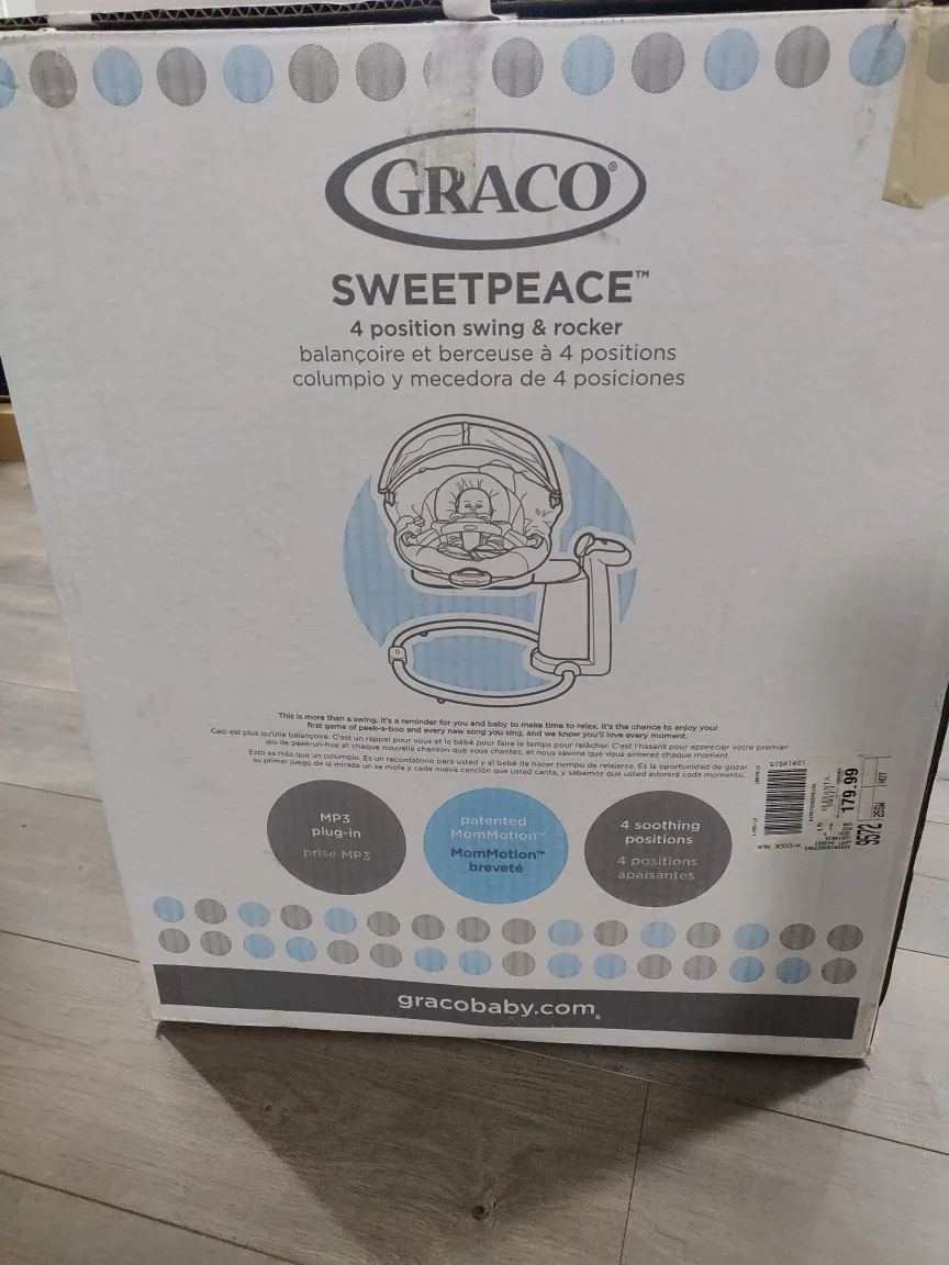Graco Baby Swing - Elephant Design - Graco Sweet Peace Soother image indicator(2)