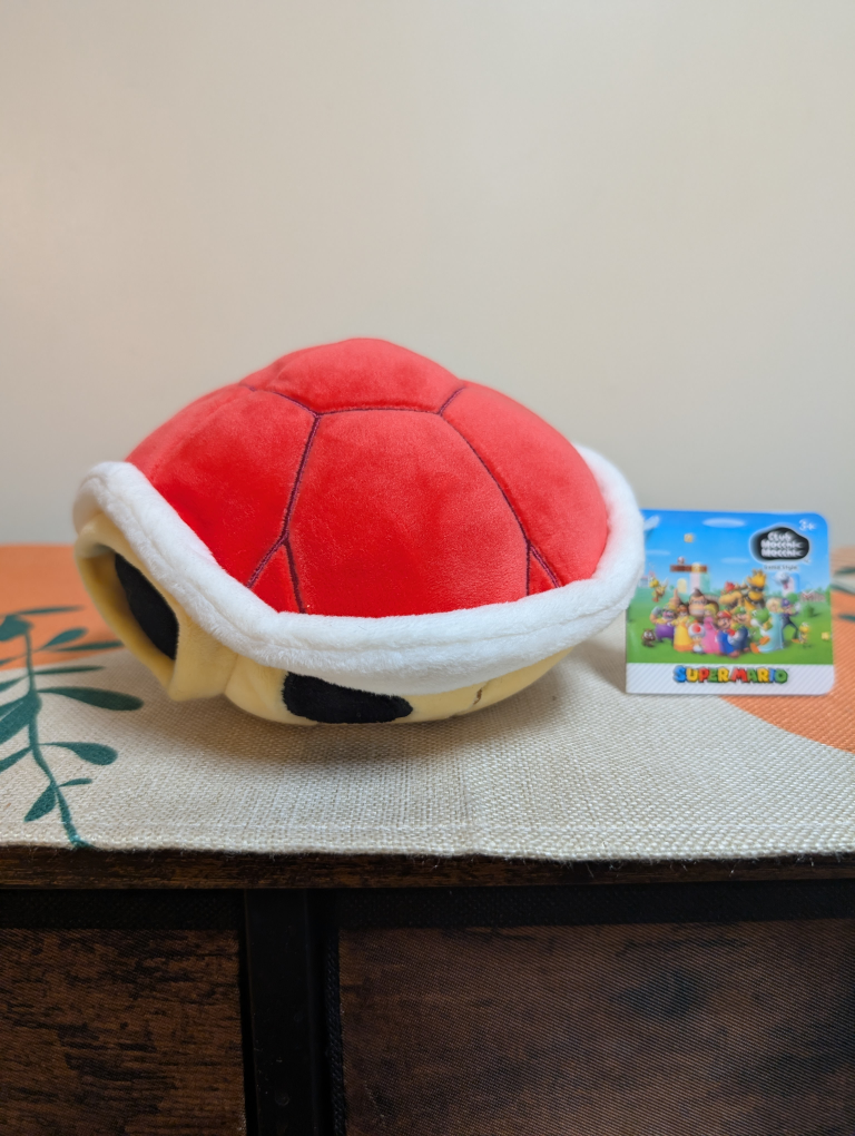 Super Mario Kart Red Shell Plush (Junior Size) 🐢🍄 - photo 2