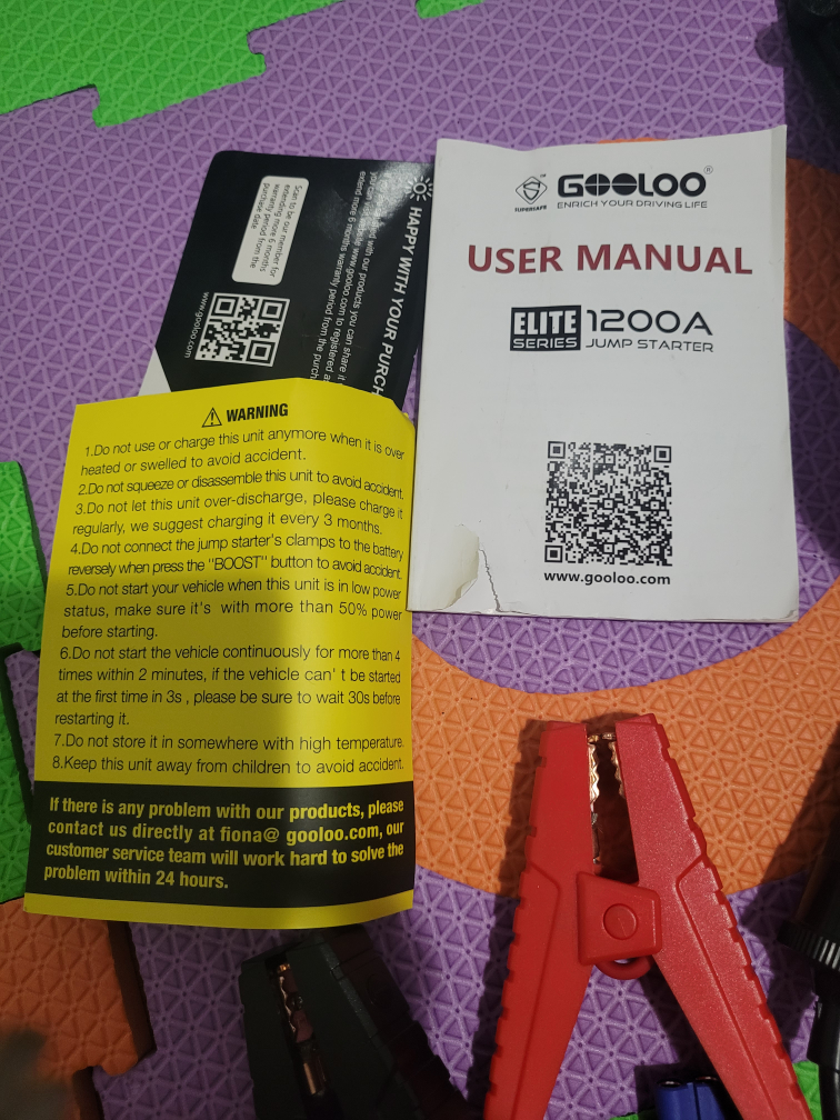 Gooloo Car Jumpstarter Elite Series 1200A - photo 5