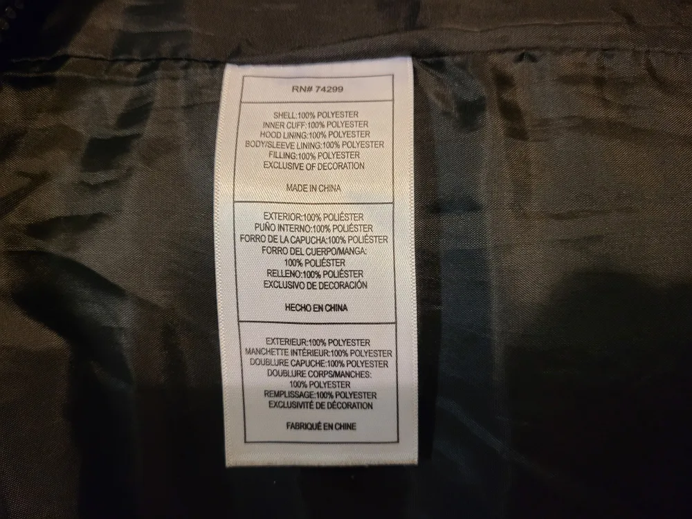 Men's ROCAWEAR Black Puffer Parka Winter Jacket Size: M/L image indicator(5)