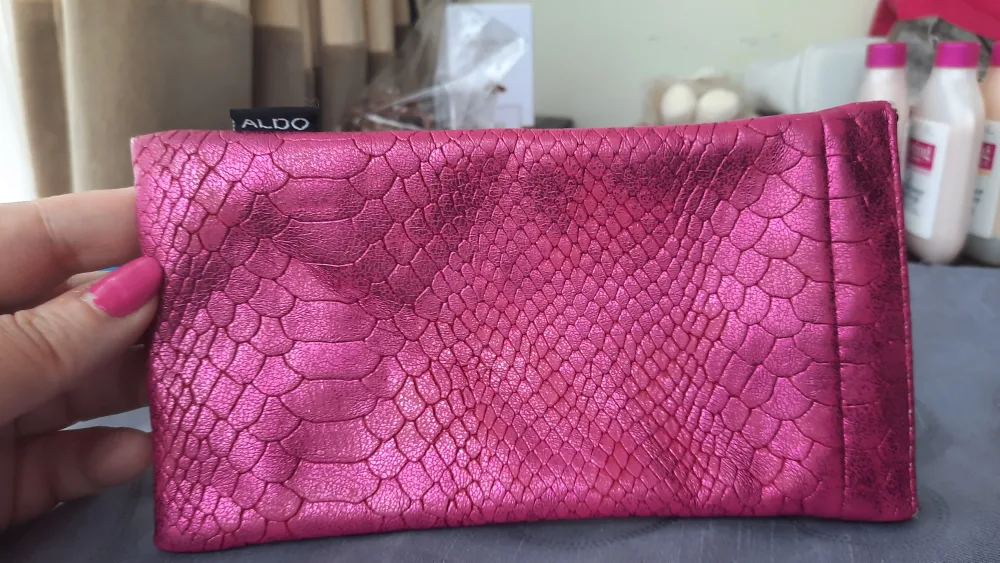 Aldo Metallic Print Snake Sunglasses Case thumbnail