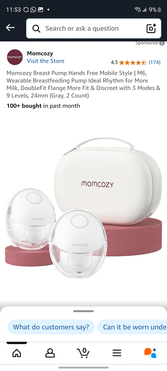 New Momcozy Breast Pump Mobile Style