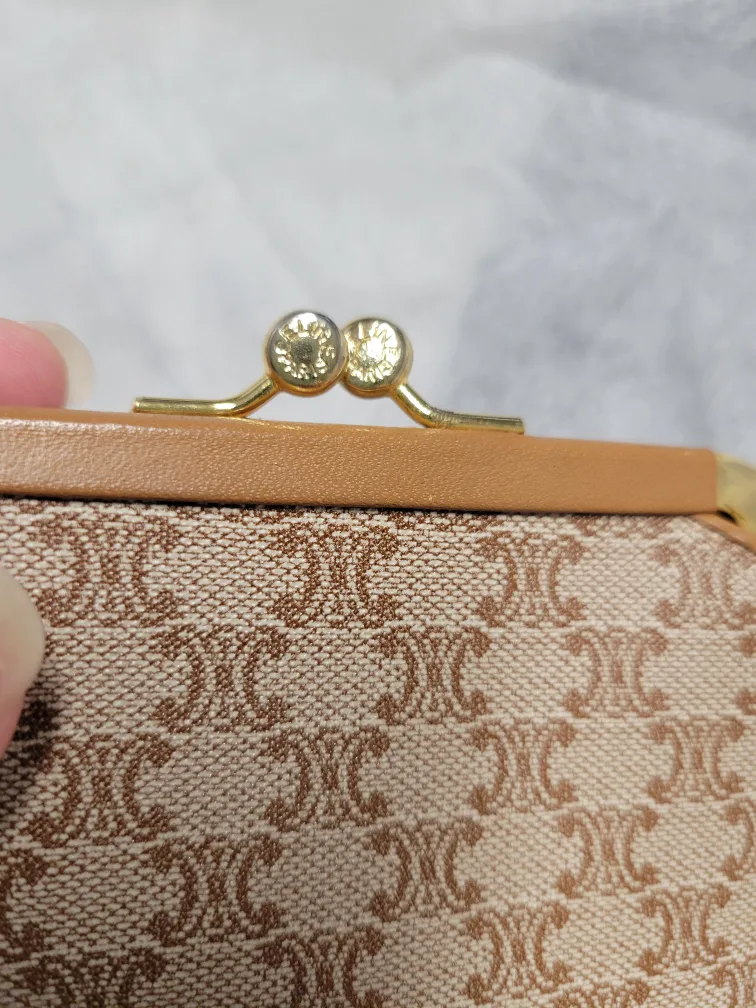 Celine Vintage Macadam Trifold Wallet image indicator(4)