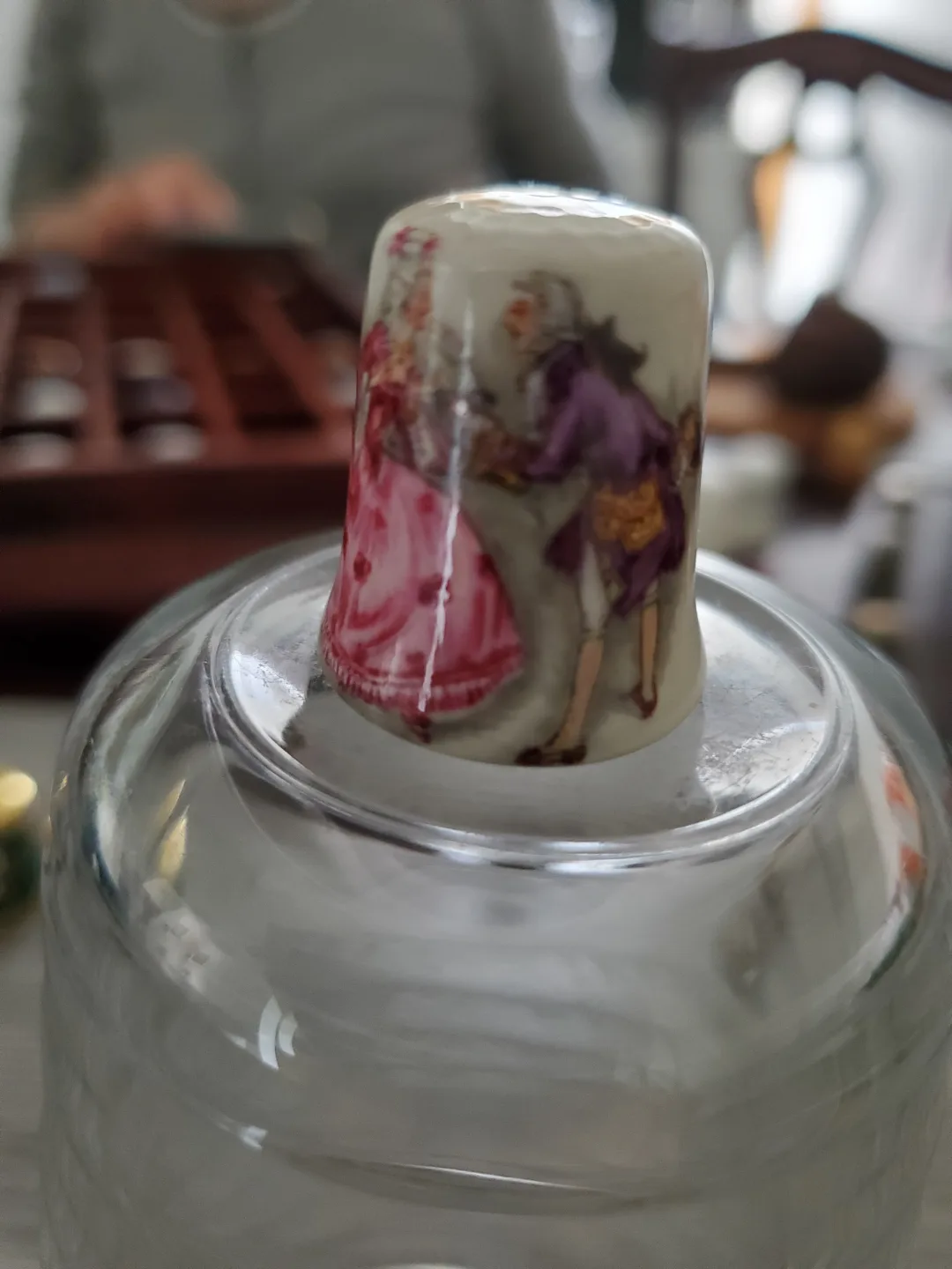Vintage Porcelain Thimble thumbnail