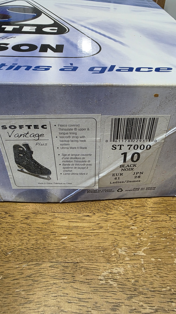 Softec Vantage Plus Ice Skates - Black, Size 10 - photo 5