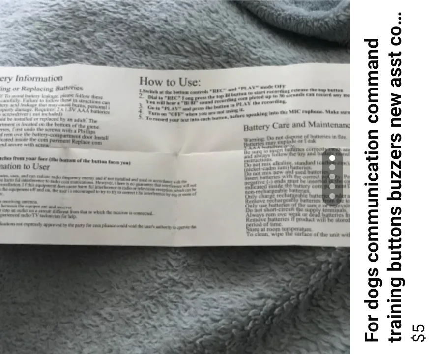 for dogs new buzzer communication buttons training 5.00 each image indicator(5)