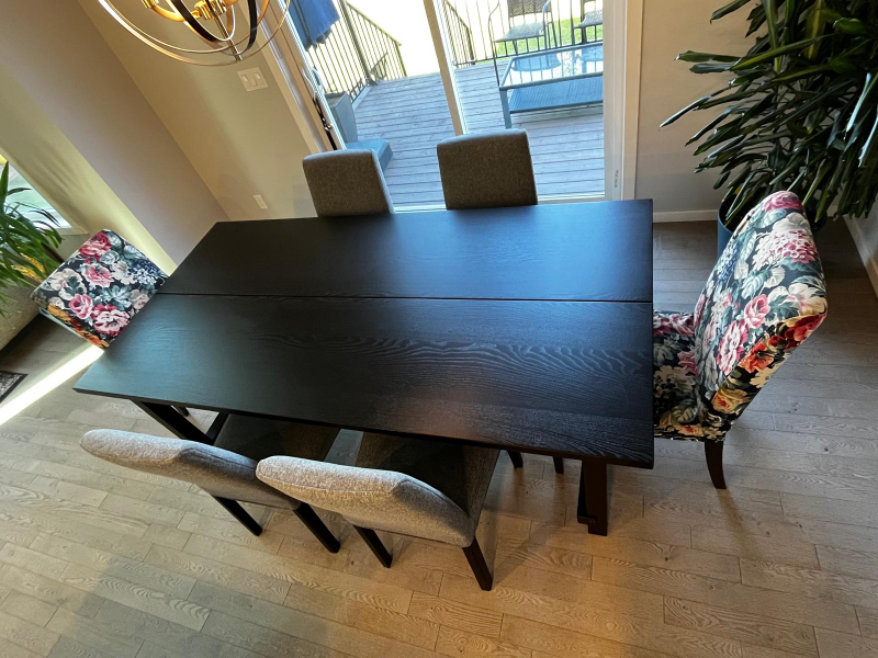 Extendable Black Dining Table - photo 2