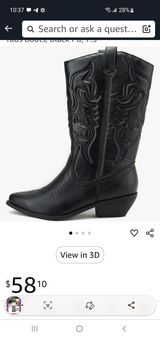 ladies cowboy boots from Amazon. - photo 2