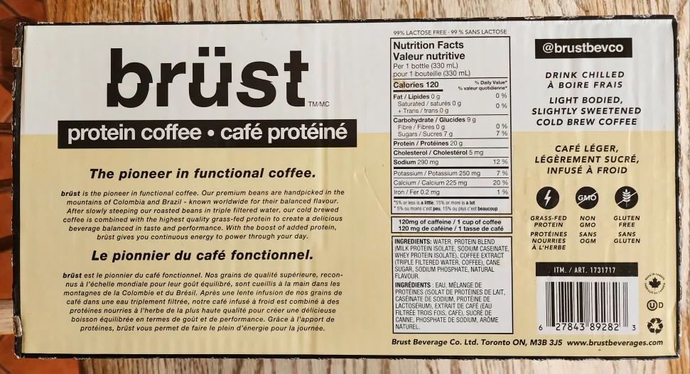 Brüst Protein Coffee - 18 Pack image indicator(2)