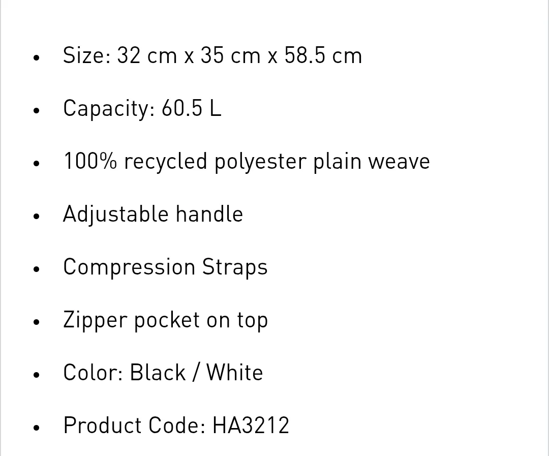 Eco-Friendly Golf Duffel Bag with Wheels Adidas image indicator(6)