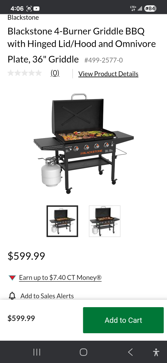 Blackstone 4-Burner Griddle BBQ