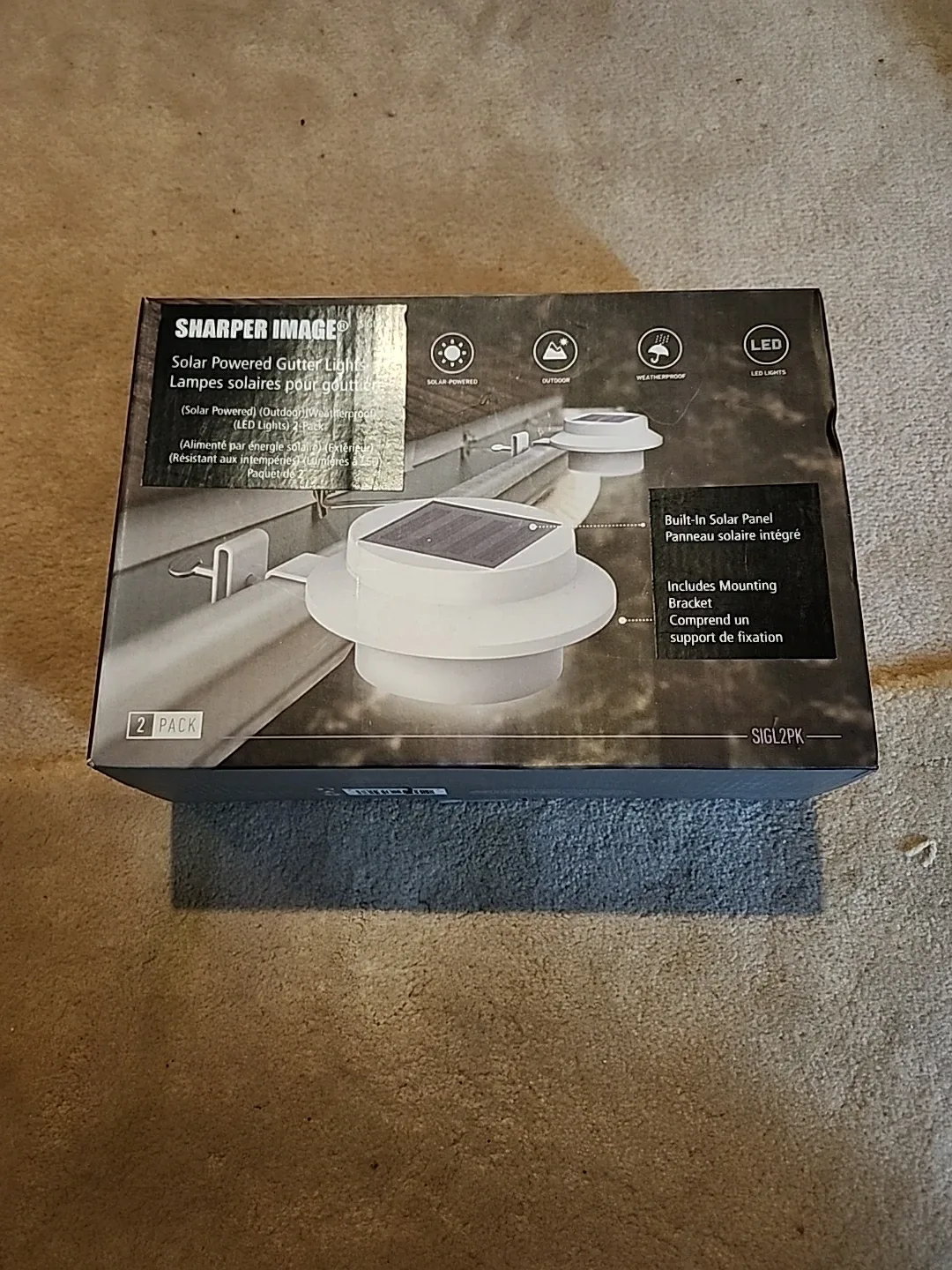 Sharper Image Solar Powered Gutter Lights thumbnail