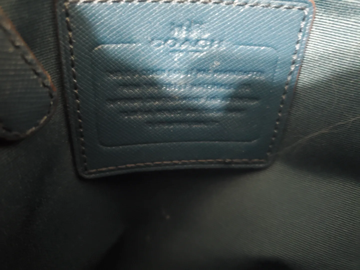 Coach Blue Handbag image indicator(4)