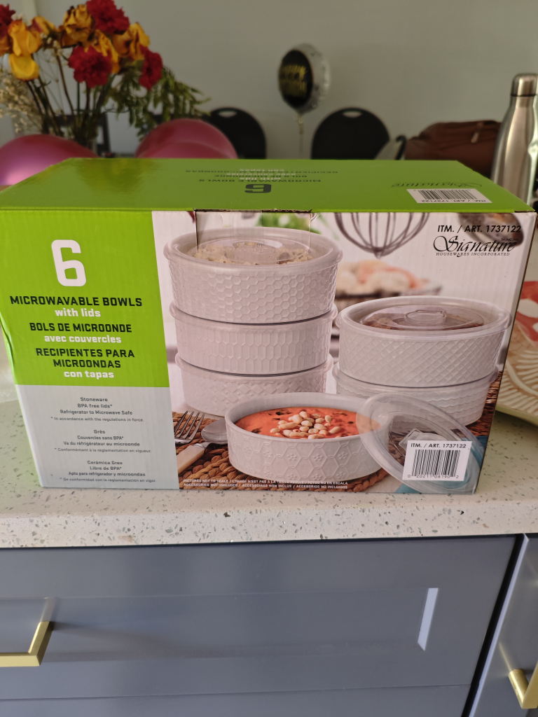 Signature Housewares Microwavable Bowls - 6 Pack