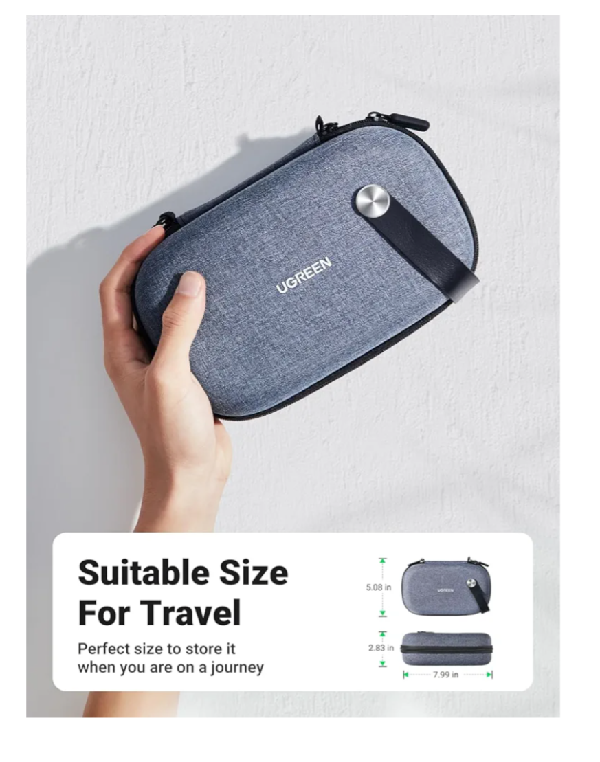 Grey UGREEN Electronics Travel Case