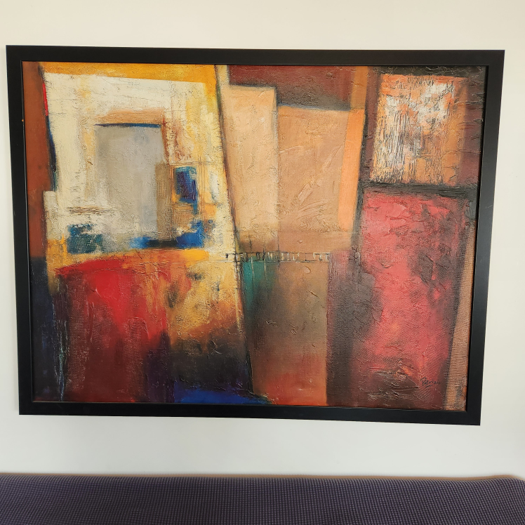 large abstract painting