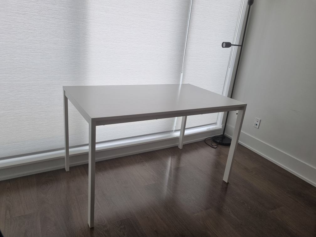 White Rectangular Table