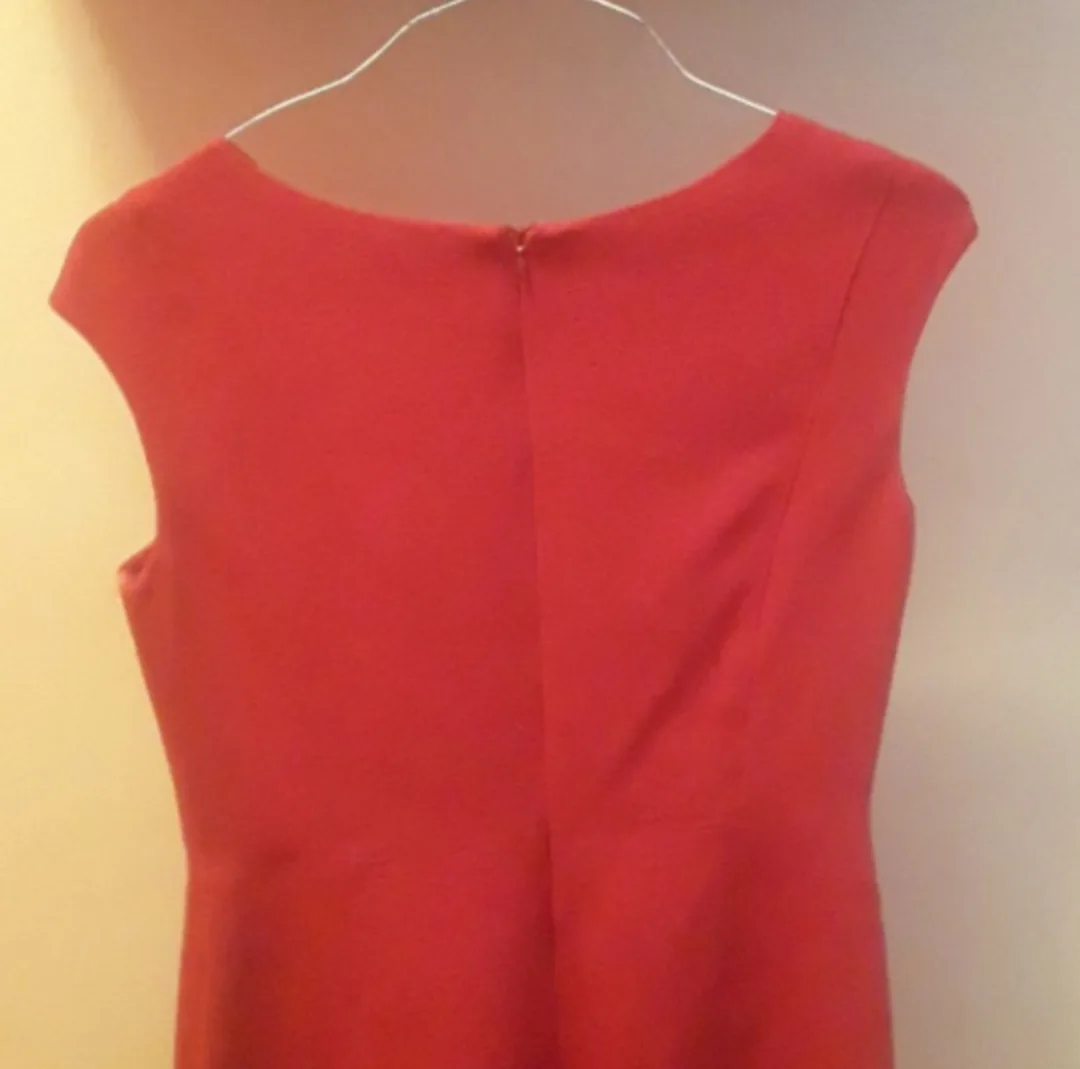 NEW ! CHAPS Red Cap Sleeve Dress  - Size 12🌺 image indicator(4)