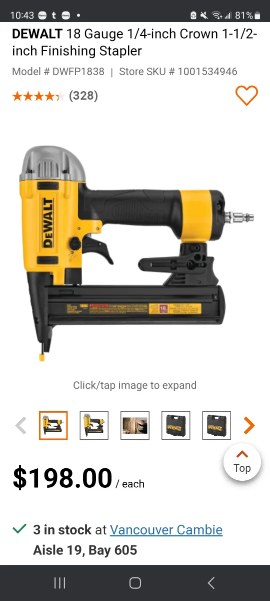 DeWalt 18 Gauge Finishing Stapler image indicator(2)