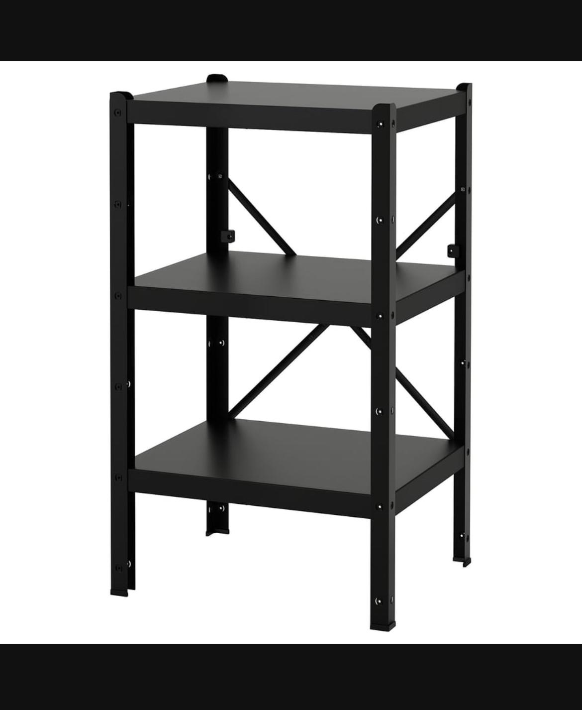 Black Shelving Unit