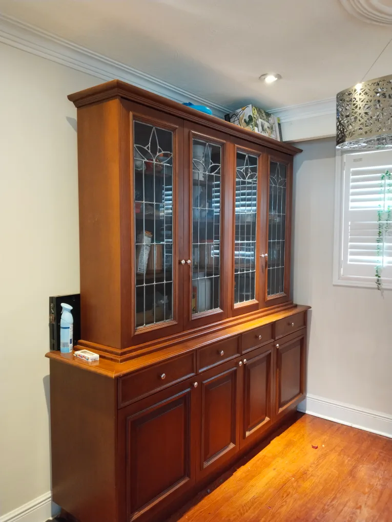 2 Piece Wooden Cabinet for sale thumbnail