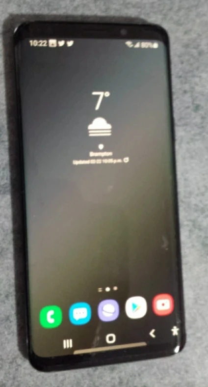 Samsung Galaxy S9 - Black unlocked comes with otter box defender - photo 2