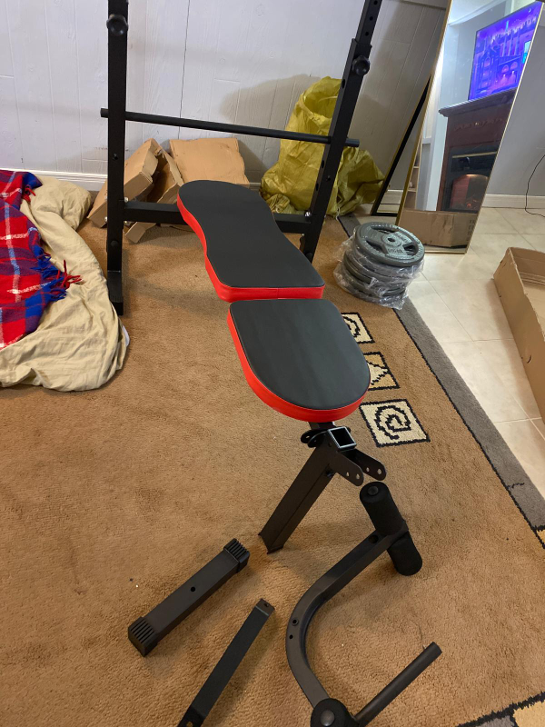 Marcy Weight Bench with Weights - photo 3