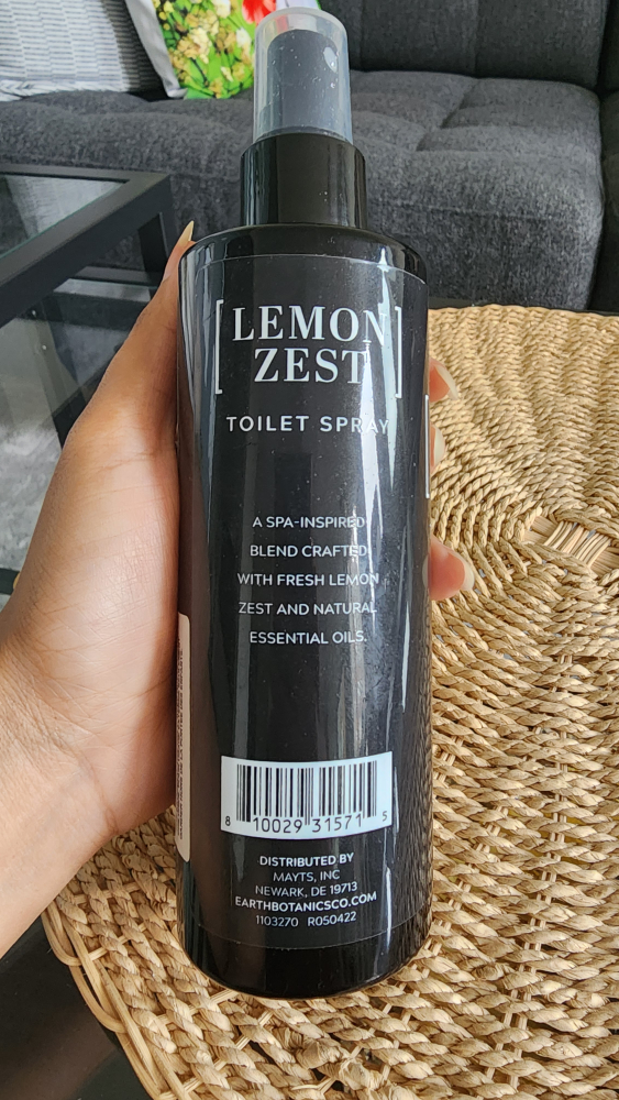 Lemon Zest Toilet Spray - Earth Botanics Co. - 240 ML/ 8 FL OZ - photo 3