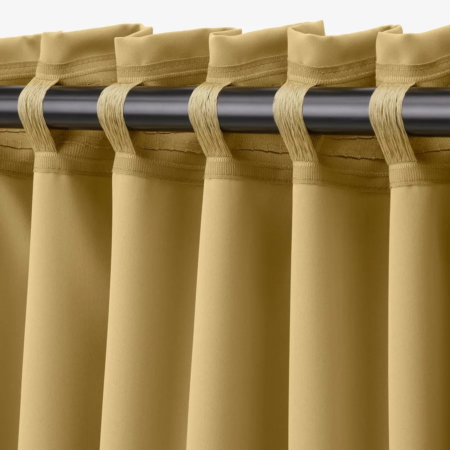 IKEA Majgull Beige-Yellow Curtains image indicator(6)