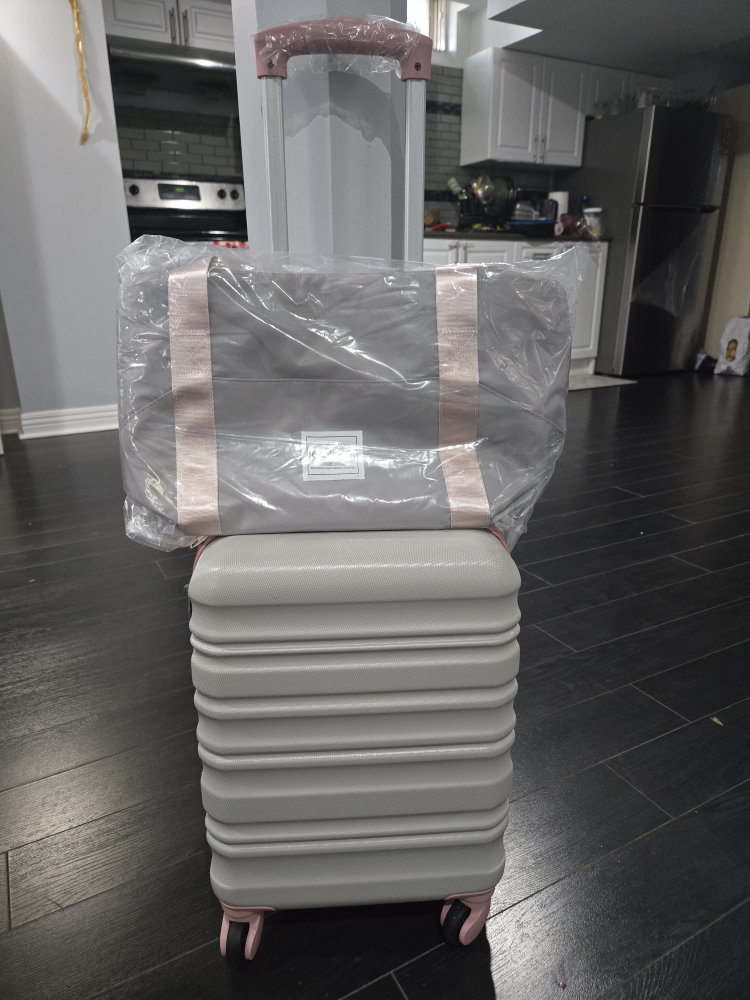Luggage Set - Grey/Pink - photo 2