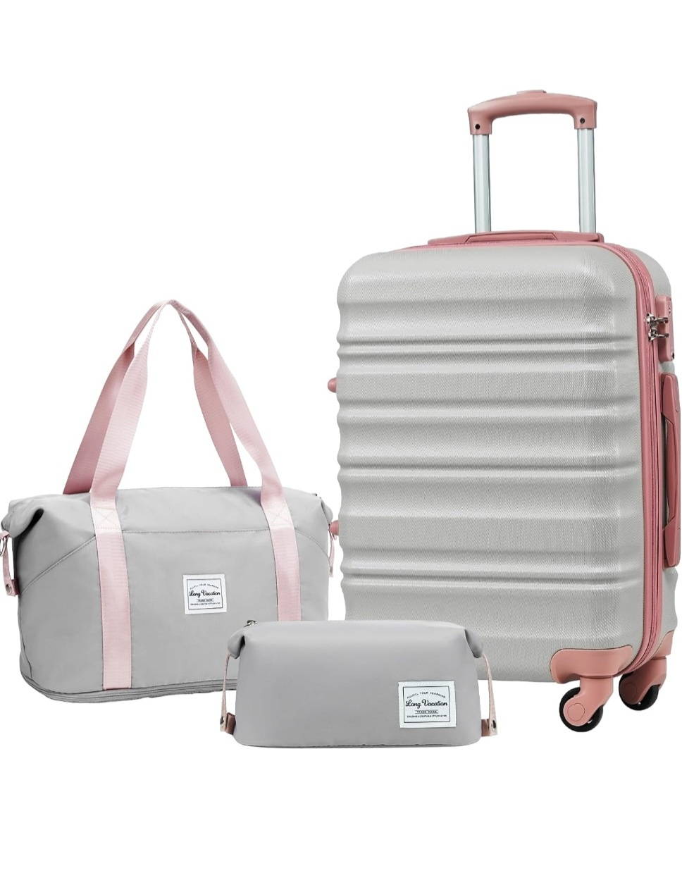 Luggage Set - Grey/Pink - photo 4
