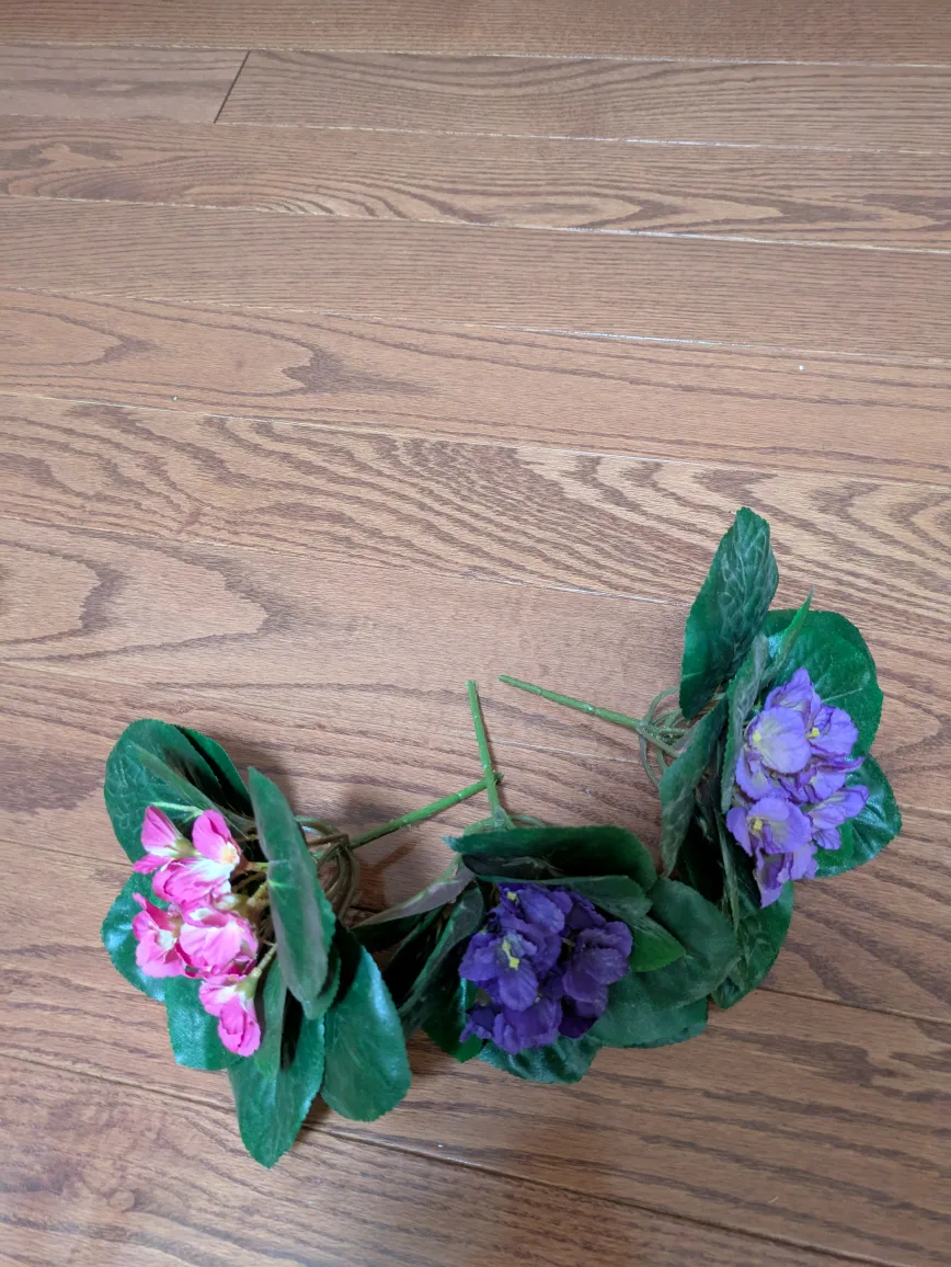 🌟#freecycle, Artificial Violet Flowers image indicator(2)