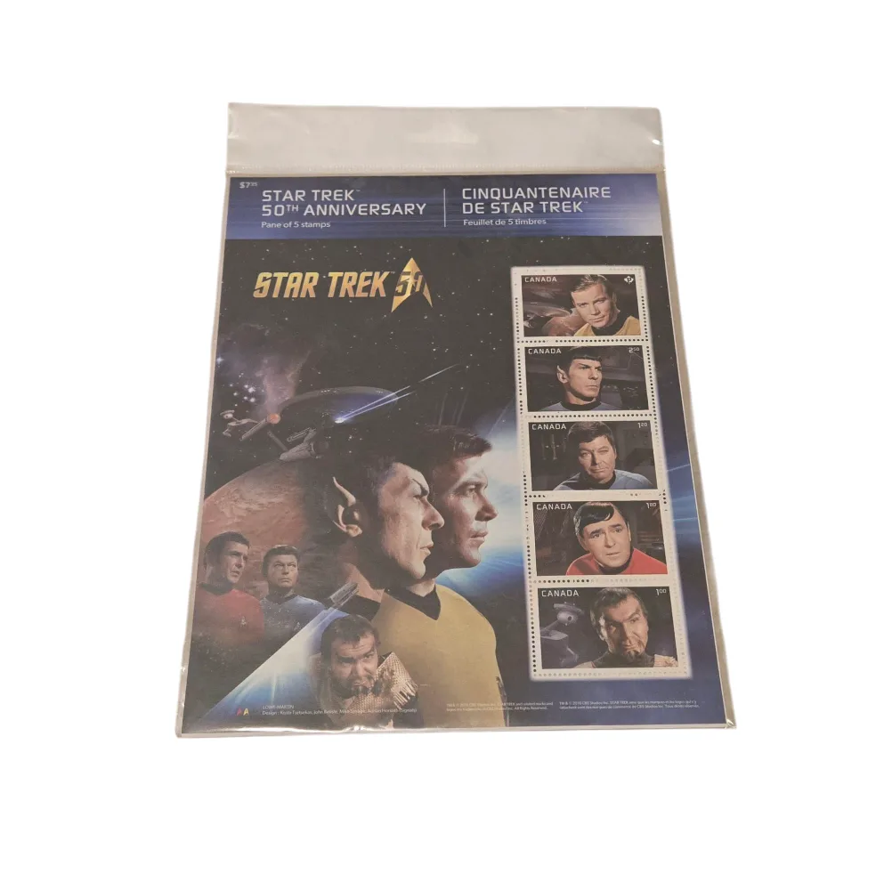 Star Trek 50th Anniversary Canadian Stamps thumbnail