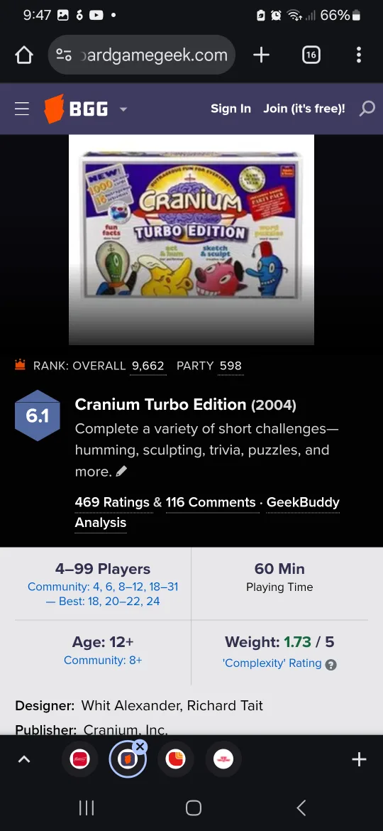 Cranium Turbo Edition Board Game image indicator(4)