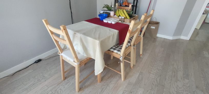 IKEA Dining Table with Four Chairs