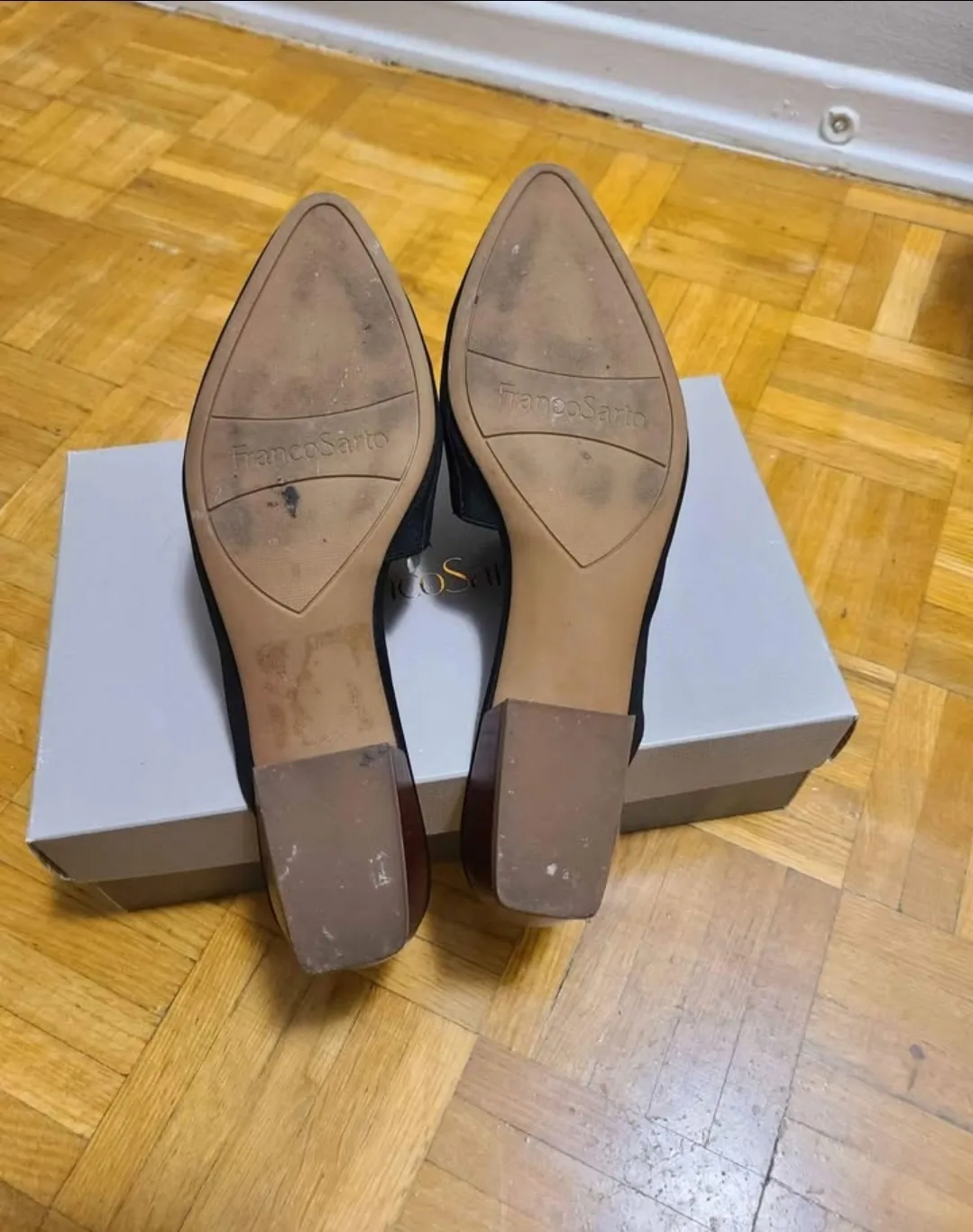 Women's Franco Sarto Black Mules - sz 10 image indicator(6)