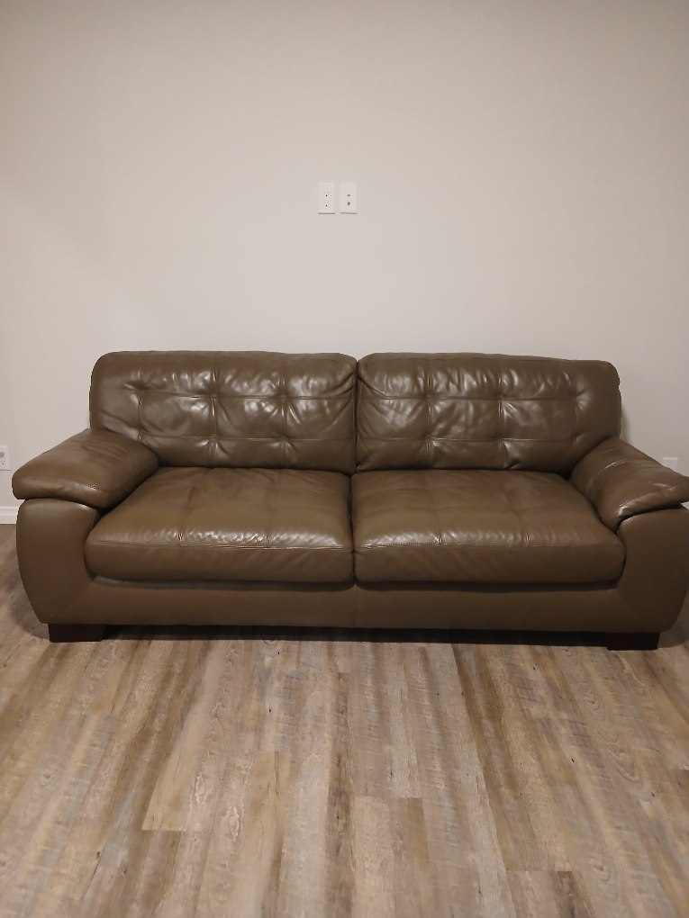 Brown Leather Couch