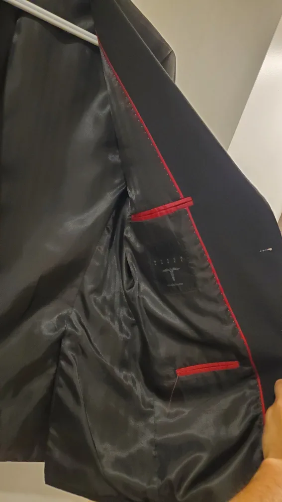 Mens 38 Slim Fit Black Label Stockhomme Suit Coat image indicator(3)