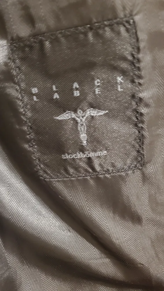 Mens 38 Slim Fit Black Label Stockhomme Suit Coat image indicator(4)