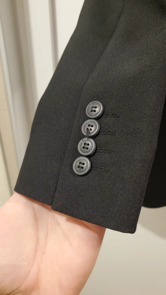 Mens 38 Slim Fit Black Label Stockhomme Suit Coat image indicator(5)