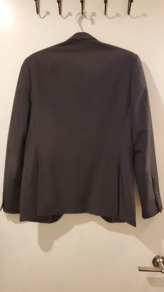 Mens 38 Slim Fit Black Label Stockhomme Suit Coat image indicator(7)