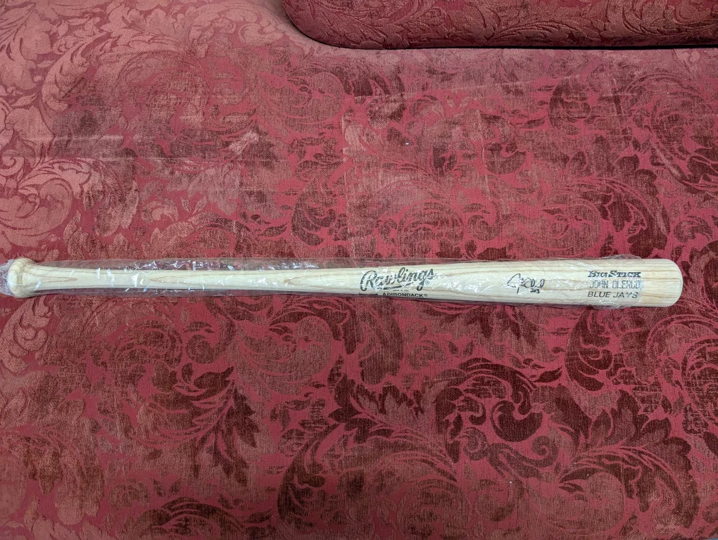 Rawlings Baseball Bat - John Olerud Autographed thumbnail