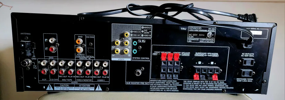 Kenwood VR-405 Audio Video Surround Receiver image indicator(2)