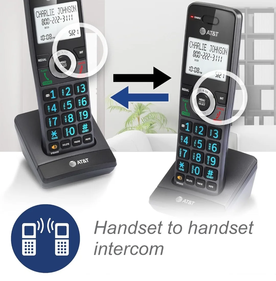 New - AT&T 2 Handset Cordless Phone System GL2101-2 image indicator(3)